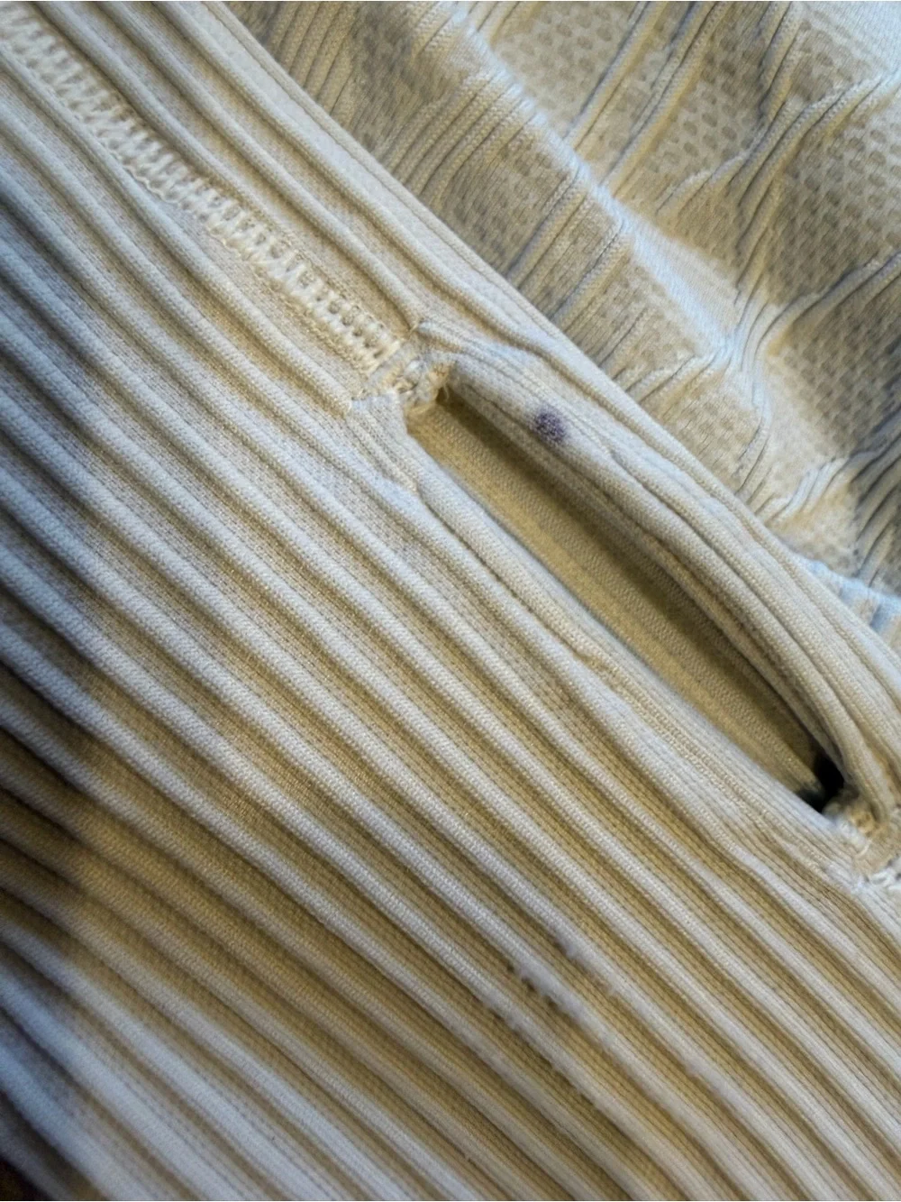LULULEMON Women's Heathered White Rest Less Hoodie running yoga Size 4